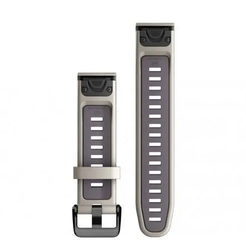 Garmin QuickFit® 20 λουράκι σιλικόνης Ανοιχτή άμμος/Βαθύ ορχιδέα 010-13279-05 - 2