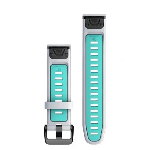 Garmin QuickFit® 20 Whitestone/Aqua curea din silicon 010-13279-07 - 2