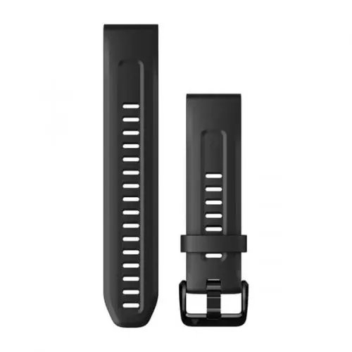 Garmin QuickFit® 20 Черна силоконова каишка (fenix 7S) 010-13102-00