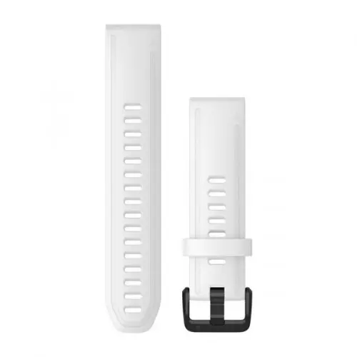 Garmin QuickFit® 20 бяла силиконова каишка с черно 010-12865-00