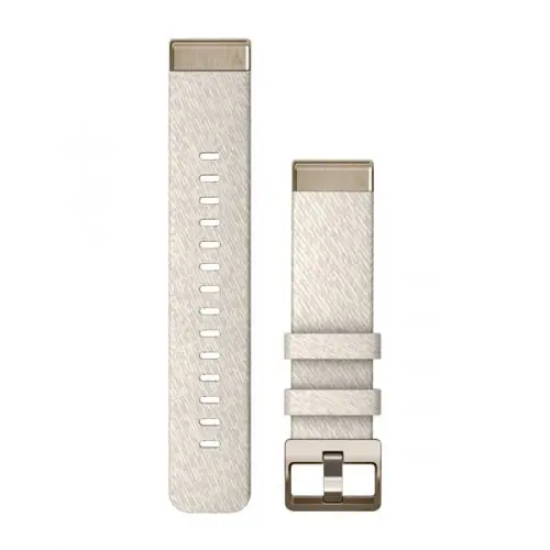 Garmin QuickFit® 20 Cream Heathered Nylon с Cream Gold каишка (fenix 7S) 010-13102-07