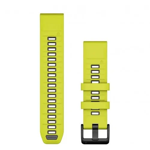 Garmin QuickFit® 22 Amp Yellow/Graphite curea din silicon 010-13392-08 Garmin QuickFit® 22 Amp Yellow/Graphite curea din silicon 010-13392-08