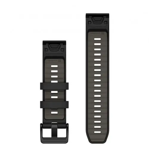 Garmin QuickFit® 22 Black/Pebble Gray силиконова каишка 010-13392-00 - image 1