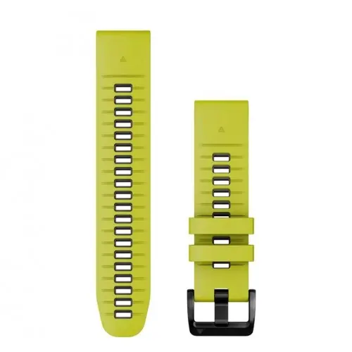 Garmin QuickFit® 26 Electric Lime/Graphite σιλικονένιο λουράκι (Fenix 7x Pro) 010-13281-03 - 1