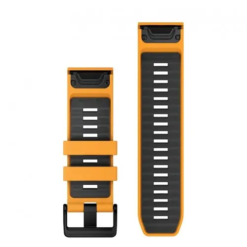 Garmin QuickFit® 26 Spark Orange/Graphite силиконова каишка 010-13393-01 - image 1