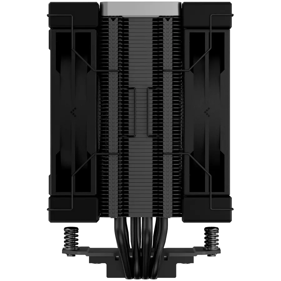 DeepCool AK400 ZERO DARK PLUS, CPU Air Cooler, 2x120mm FDB PWM Fan, Core Touch Technology 2.0, 4 Heatpipes, LGA1851/1700/1200/115x, AMD AM5/AM4, 127x123x155 mm(LxWxH), 3Y, R-AK400-BKNNMD-G-1 - image 3
