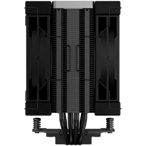 DeepCool AK400 ZERO DARK PLUS, CPU Air Cooler, 2x120mm FDB PWM Fan, Core Touch Technology 2.0, 4 Heatpipes, LGA1851/1700/1200/115x, AMD AM5/AM4, 127x123x155 mm(LxWxH), 3Y, R-AK400-BKNNMD-G-1 - image 3