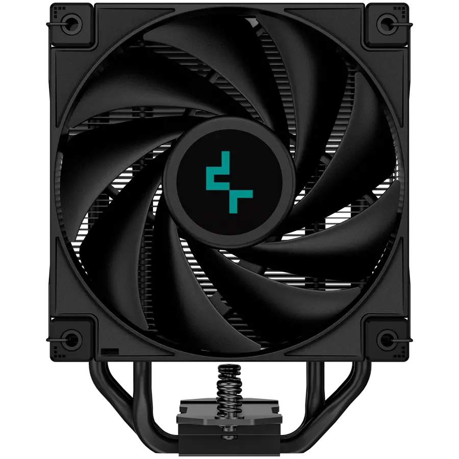 DeepCool AK400 ZERO DARK PLUS, CPU Air Cooler, 2x120mm FDB PWM Fan, Core Touch Technology 2.0, 4 Heatpipes, LGA1851/1700/1200/115x, AMD AM5/AM4, 127x123x155 mm(LxWxH), 3Y, R-AK400-BKNNMD-G-1 - image 4