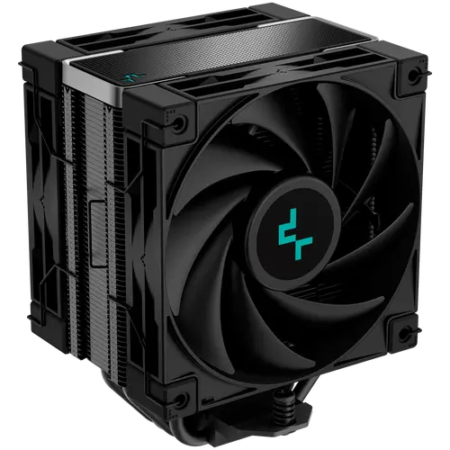 DeepCool AK400 ZERO DARK PLUS, Ψύκτρα επεξεργαστή αέρος, 2x120mm FDB PWM ανεμιστήρας, Core Touch Technology 2.0, 4 Heatpipes, LGA1851/1700/1200/115x - 1