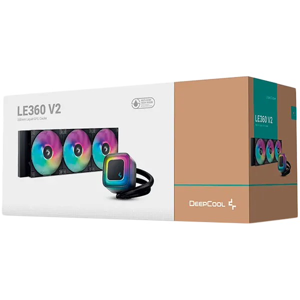 DeepCool LE360 V2, 360mm CPU Liquid Cooler, 3x120mm PWM ARGB Fans, ARGB block, Black, LGA1851/1700/1200/1151/1150/1155, AMD AM5/AM4, R-LE360-BKAMMC-G-2 - image 4