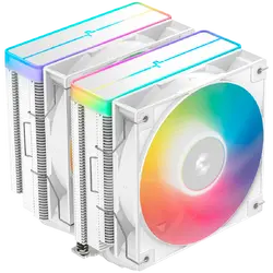 DeepCool AG620 WH ARGB V2, CPU Air Cooler, 2x120mm ARGB PWM Fan, Core Touch Technology 2.0, 6 Heatpipes, White, LGA1851/1700/1200/115x, AMD AM5/AM4, 129x136x161 mm(LxWxH), 2Y, R-AG620-WHAMMN-GJD