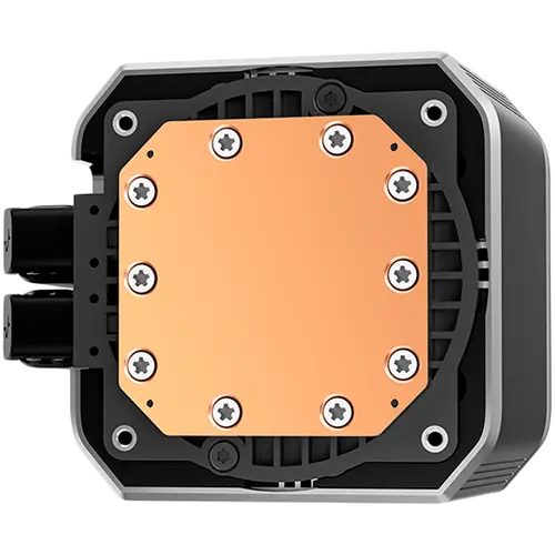 DeepCool MYSTIQUE 360 ARGB, 360mm CPU Liquid Cooler, 2.8" LCD screen, 3x120mm ARGB PWM Fans, Addressable RGB LED, Fluid Dynamic Bearing, Black, Intel LGA1851/1700/1200/1151/1150/1155, AMD AM5/AM4, R-LX750-BKADSNC-G-1 - image 1