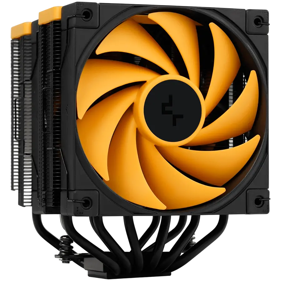 DeepCool AK620 ZERO DARK ZORIA, CPU Air Cooler, 2x120mm PWM Fan, 6 Heatpipes, LGA2066/2011-v3/2011/1700/1200/115x, AMD AM5/AM4, 129x138x160 mm(LxWxH), 3Y, R-AK620-BKNPMN-E