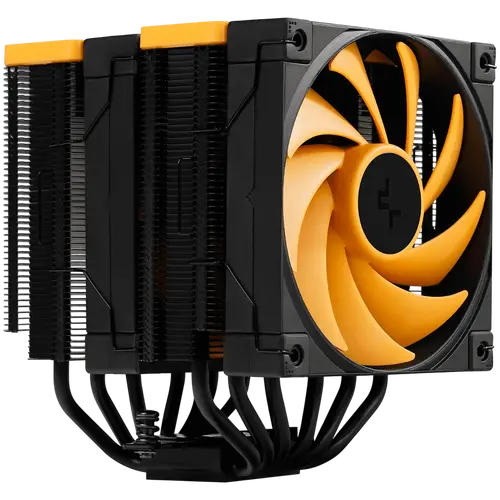 DeepCool AK620 ZERO DARK ZORIA, CPU Air Cooler, 2x120mm PWM Fan, 6 Heatpipes, LGA2066/2011-v3/2011/1700/1200/115x, AMD AM5/AM4, 129x138x160 mm(LxWxH), 3Y, R-AK620-BKNPMN-E - image 1