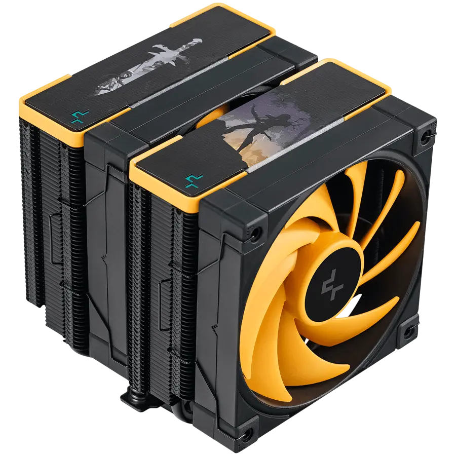 DeepCool AK620 ZERO DARK ZORIA, CPU Air Cooler, 2x120mm PWM Fan, 6 Heatpipes, LGA2066/2011-v3/2011/1700/1200/115x, AMD AM5/AM4, 129x138x160 mm(LxWxH), 3Y, R-AK620-BKNPMN-E - image 2