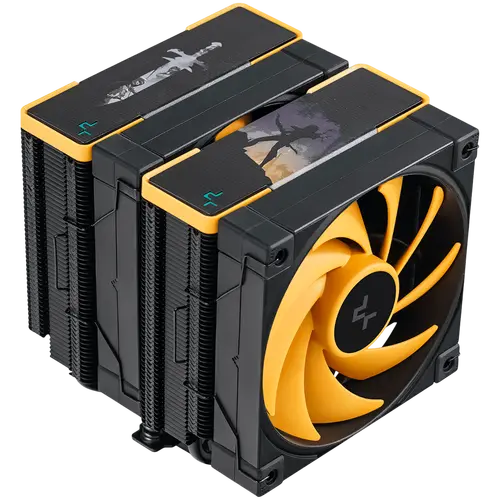 DeepCool AK620 ZERO DARK ZORIA, CPU Air Cooler, 2x120mm PWM Fan, 6 Heatpipes, LGA2066/2011-v3/2011/1700/1200/115x, AMD AM5/AM4, 129x138x160 mm(LxWxH), 3Y, R-AK620-BKNPMN-E - image 2