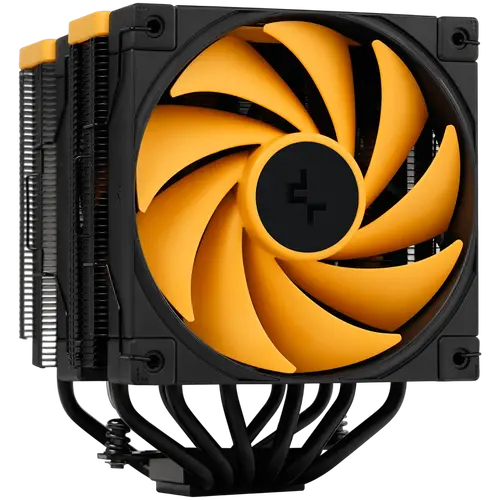 DeepCool AK620 ZERO DARK ZORIA, CPU Air Cooler, 2x120mm PWM Fan, 6 Heatpipes, LGA2066/2011-v3/2011/1700/1200/115x, AMD AM5/AM4, 129x138x160 mm(LxWxH), 3Y, R-AK620-BKNPMN-E