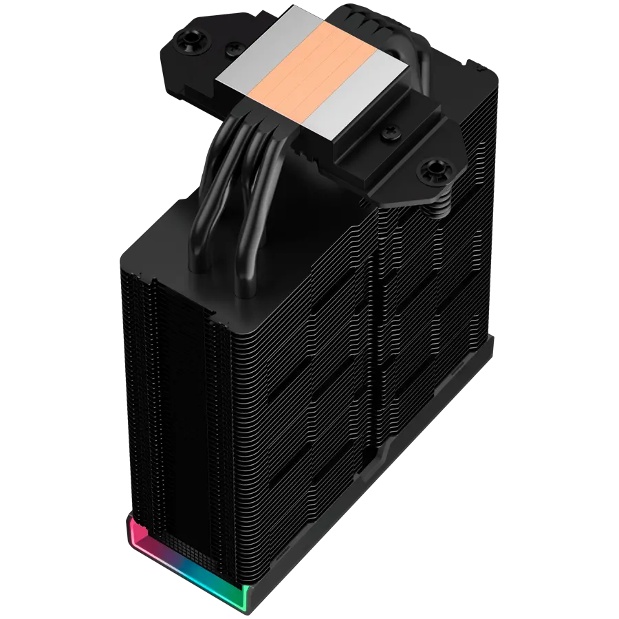 DeepCool AK400 DIGITAL PRO, CPU Air Cooler, 1x120mm FT12 SE PWM Fan, Digital Display, ARGB, Core Touch Technology 2.0, 4 Heatpipes, LGA1851/1700/1200/115x, AMD AM5/AM4, 126x97x159 mm(LxWxH), 3Y, R-AK400-BKAPMN-G - image 5