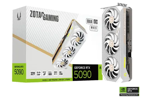Видео карта ZOTAC GAMING RTX 5090 SOLID OC White Edition 32GB GDDR7 - image 6