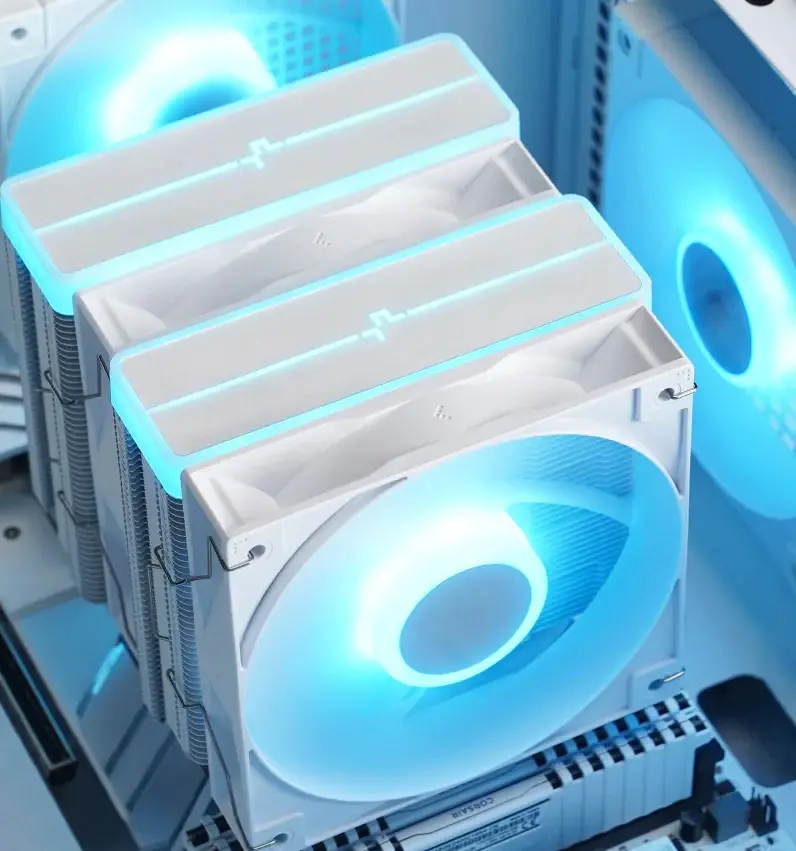 DeepCool охладител CPU Cooler AG620 WH - Addressable RGB V2, Dual-Tower - LGA1700/AM5 - image 13