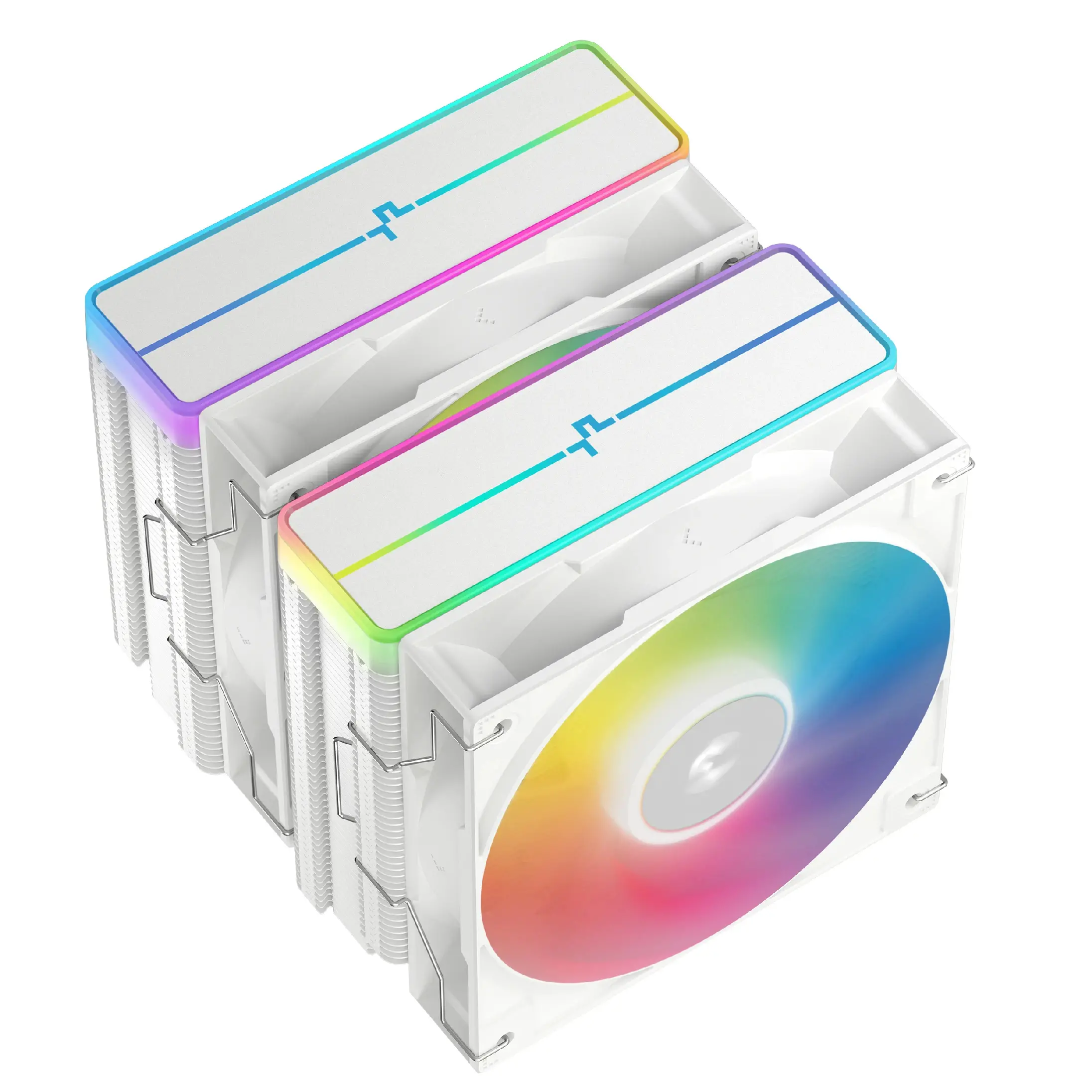 DeepCool охладител CPU Cooler AG620 WH - Addressable RGB V2, Dual-Tower - LGA1700/AM5 - image 2