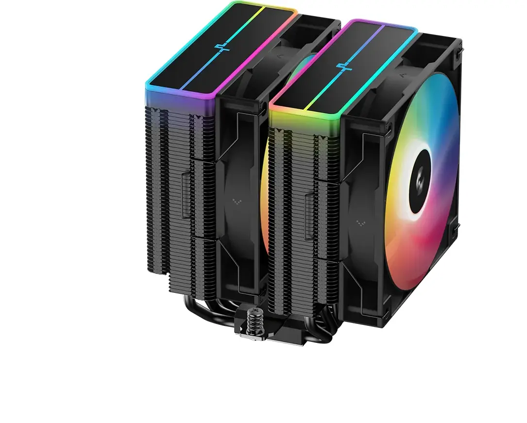 DeepCool охладител CPU Cooler AG620 BK - Addressable RGB V2, Dual-Tower - LGA1851/AM5 - image 12