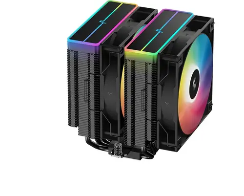 DeepCool охладител CPU Cooler AG620 BK - Addressable RGB V2, Dual-Tower - LGA1851/AM5 - image 12
