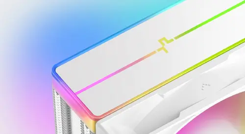DeepCool ψύκτρα επεξεργαστή CPU AG400 White - Addressable RGB V2 - LGA1851/AM5 - 13