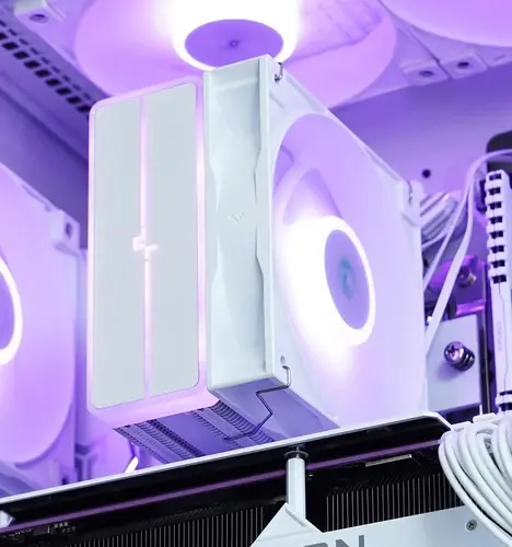 DeepCool ψύκτρα επεξεργαστή CPU AG400 White - Addressable RGB V2 - LGA1851/AM5 - 14