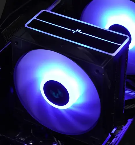 DeepCool cooler CPU AG400 Negru - Addressable RGB V2 - LGA1851/AM5 - 13