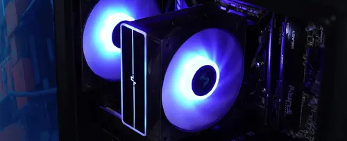 DeepCool cooler CPU AG400 Negru - Addressable RGB V2 - LGA1851/AM5 - 14