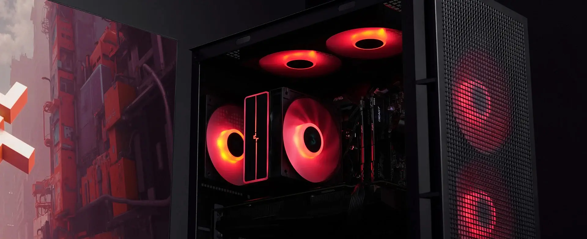 DeepCool охладител CPU Cooler AG400 Black - Addressable RGB V2 - LGA1851/AM5 - image 14