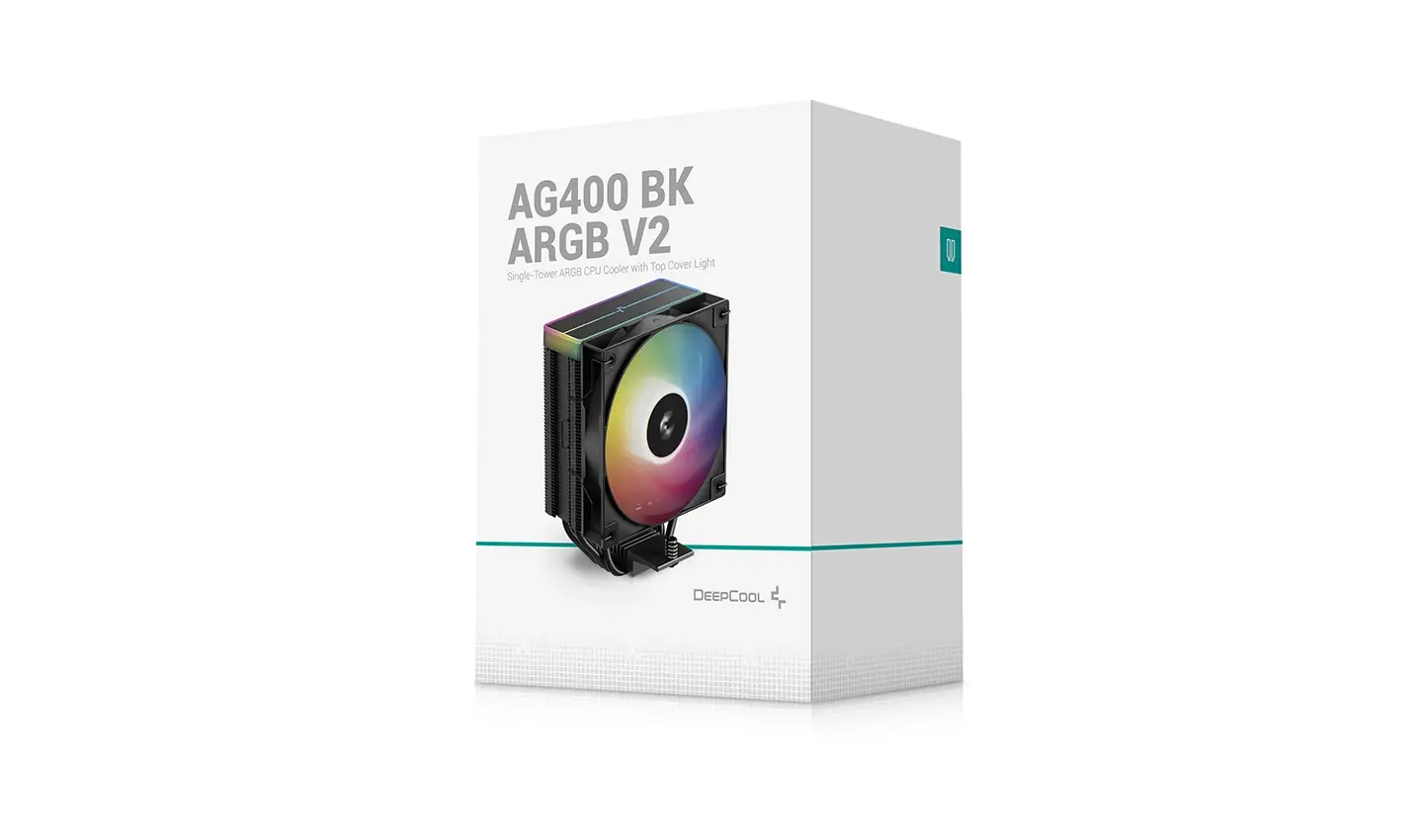 DeepCool охладител CPU Cooler AG400 Black - Addressable RGB V2 - LGA1851/AM5 - image 9