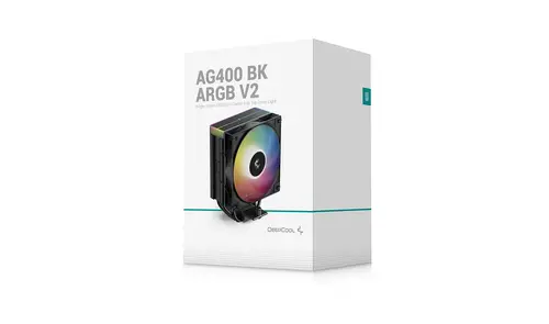 DeepCool cooler CPU AG400 Negru - Addressable RGB V2 - LGA1851/AM5 - 10