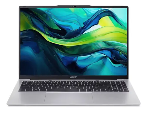 Лаптоп, Acer Aspire Lite 16, AL16-52P-50A8, i5 1334U (up to 4.60GHz, 12MB), 16" WUXGA (1920 x 1200)IPS, 1*16GB DDR5 4800MHz (1 slot free), 512GB PCIe NVMe SSD, Intel Iris Xe Graphics, 2.0MP FHD Cam, Wi-Fi 6AX201+BT 5.1, No OS, Silver