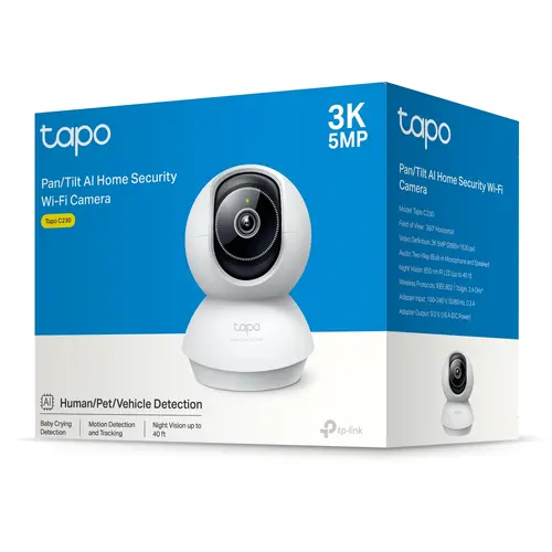 Камера TP-Link Tapo C230, 3K 5MP,домашна охр. камера с AI, панорама и наклон - image 7