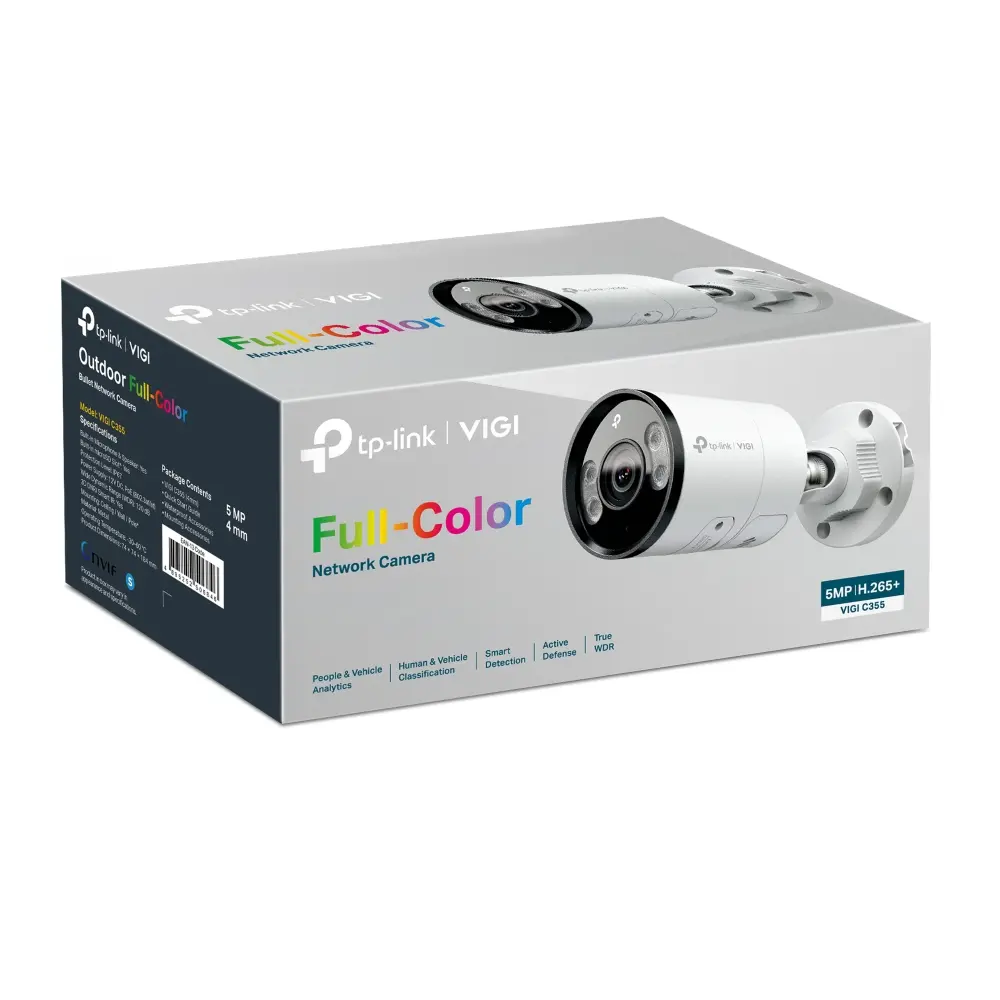 Камера TP-Link VIGI C355(6MM), 5MP, булет,Full-Color,Outdoor - image 3