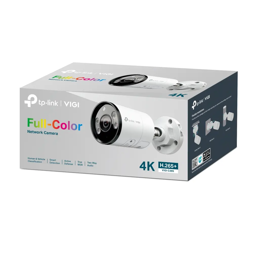 Камера TP-Link VIGI C385(4MM), 8MP, булет, Ultra HD, 24 часа Full-Color.,Outdoor - image 3