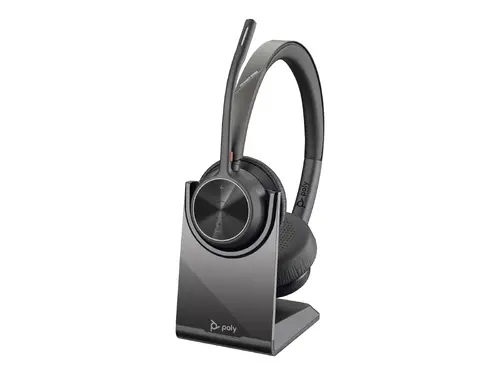 HP Poly Voyager 4320 UC Stereo USB-A Headset +BT700 USB-A Adapter +Charging Stand - image 15