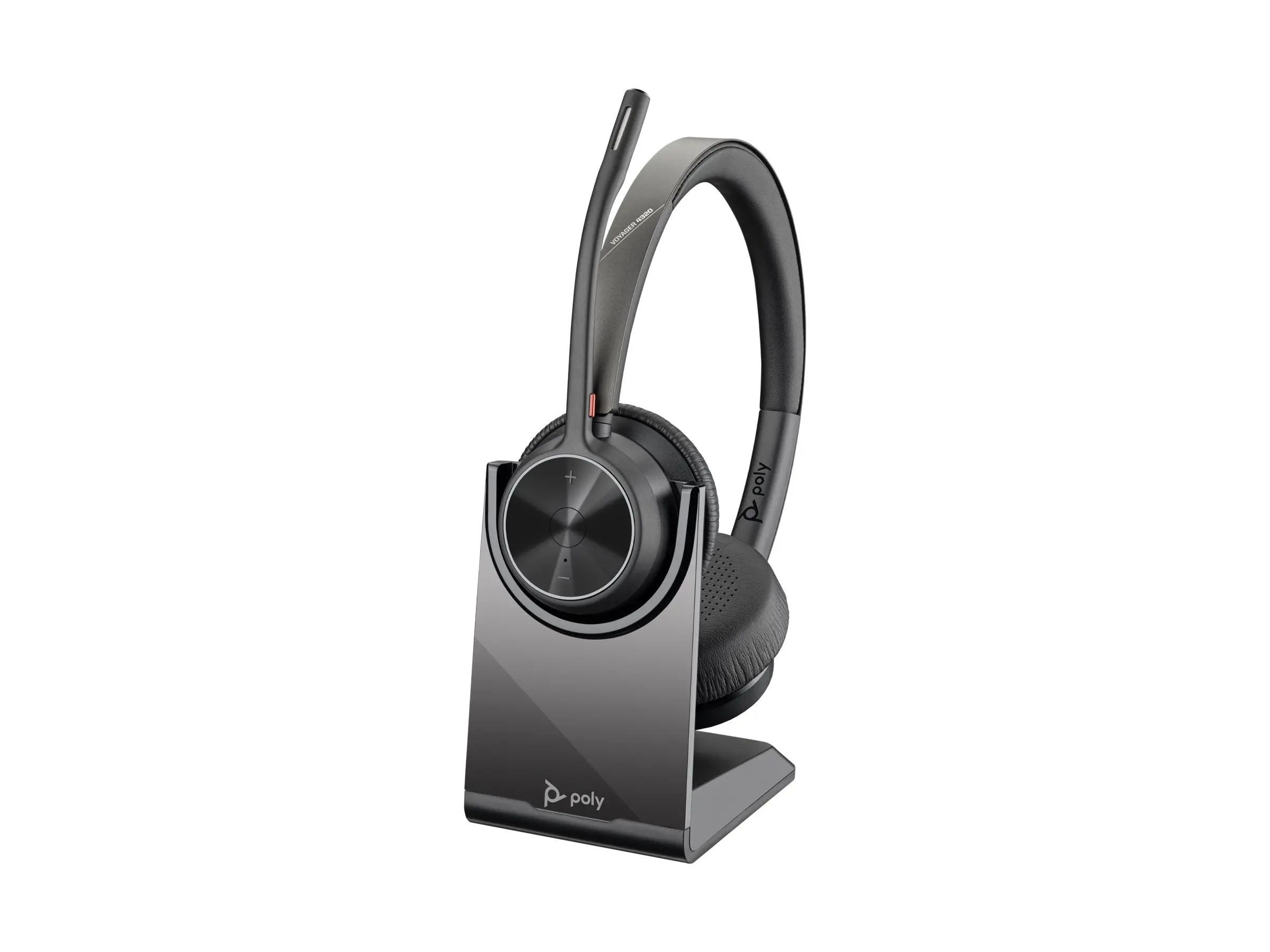 HP Poly Voyager 4320 UC Stereo USB-A Headset +BT700 USB-A Adapter +Charging Stand - image 6