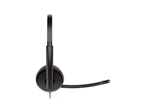 HP Poly Blackwire 3225 Stereo USB-C Headset +3.5mm Plug +USB-C/A Adapter - 15