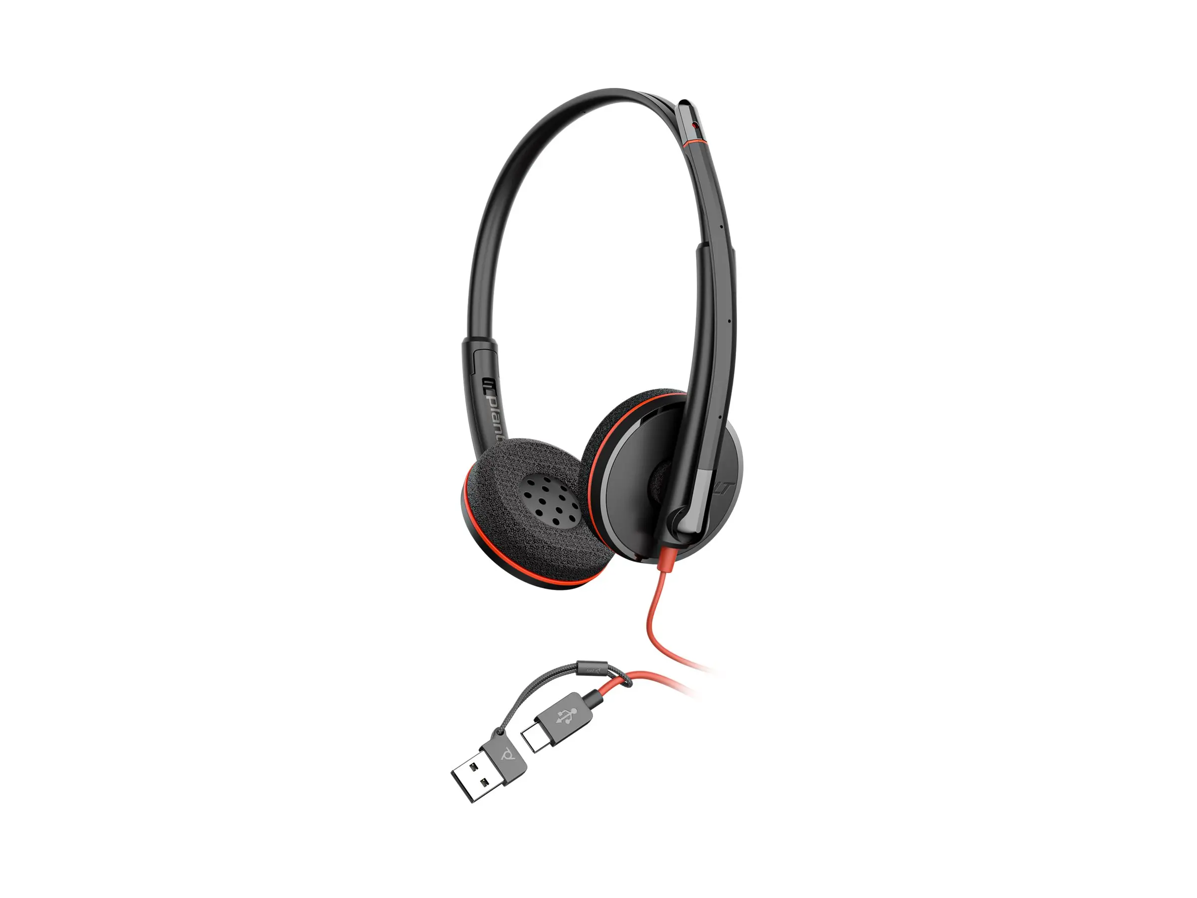 HP Poly Blackwire 3225 Stereo USB-C Headset +3.5mm Plug +USB-C/A Adapter - image 15