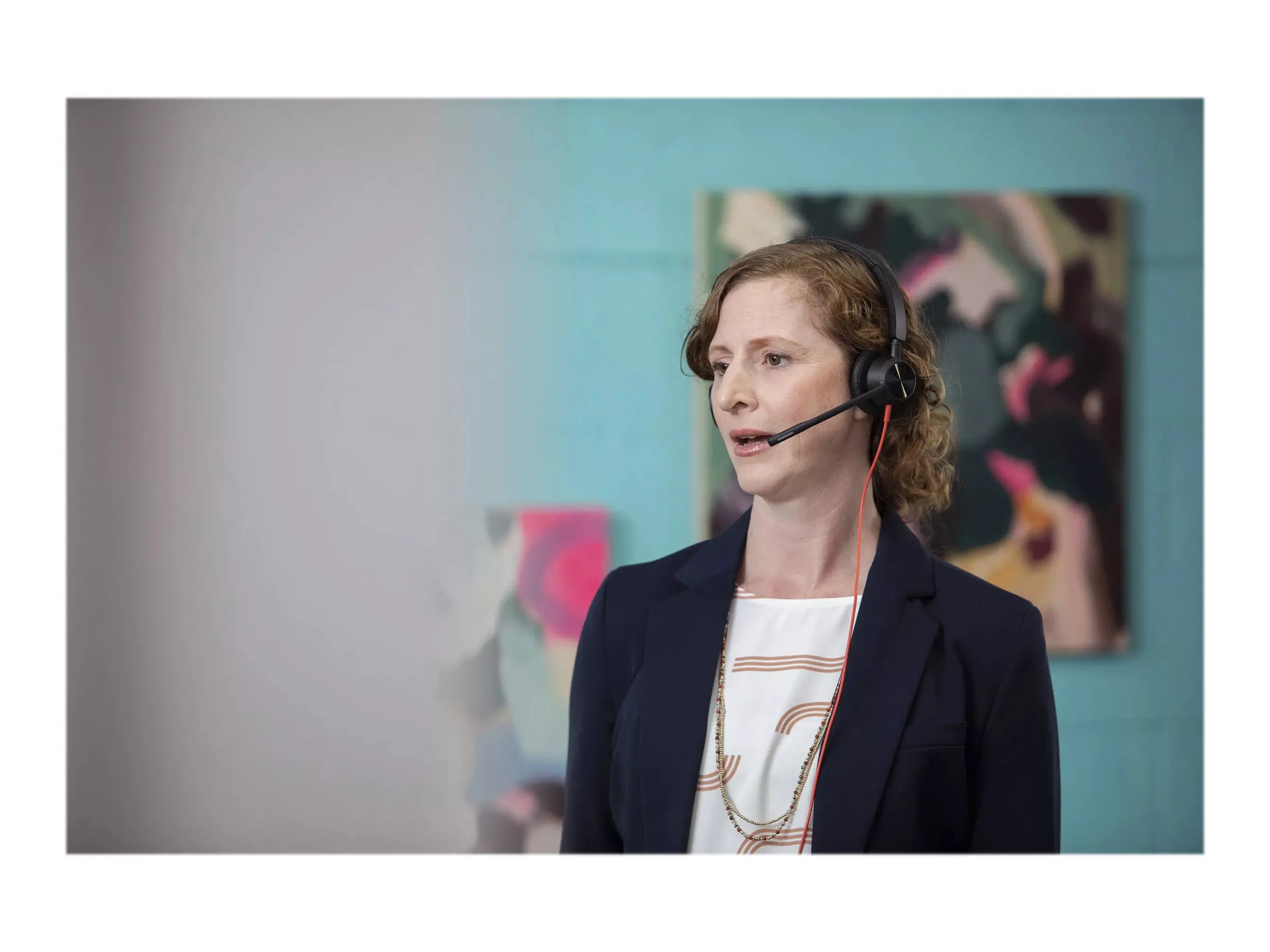 HP Poly Blackwire 3320 Stereo Microsoft Teams Certified USB-C Headset +USB-C/A Adapter - image 2