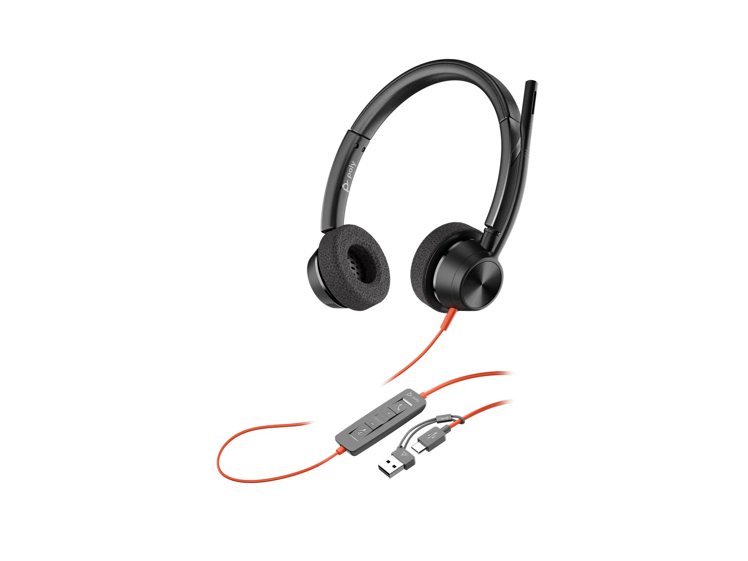 HP Poly Blackwire 3320 Stereo căști USB-C certificate Microsoft Teams + adaptor USB-C/A - image 4