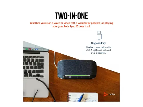 HP Poly Sync 10 USB-A USB-C Speakerphone - image 9