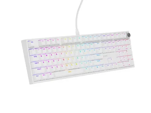 Клавиатура, Genesis Mechanical Gaming Keyboard Thor 404 White RGB Backlight Gateron Peach Silent, US Layout - image 4
