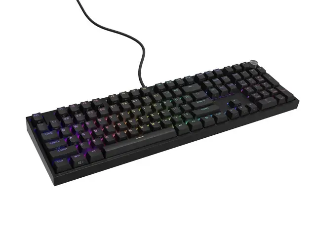 Клавиатура, Genesis Mechanical Gaming Keyboard Thor 404 Black RGB Backlight Gateron Yellow Pro, US Layout - image 4