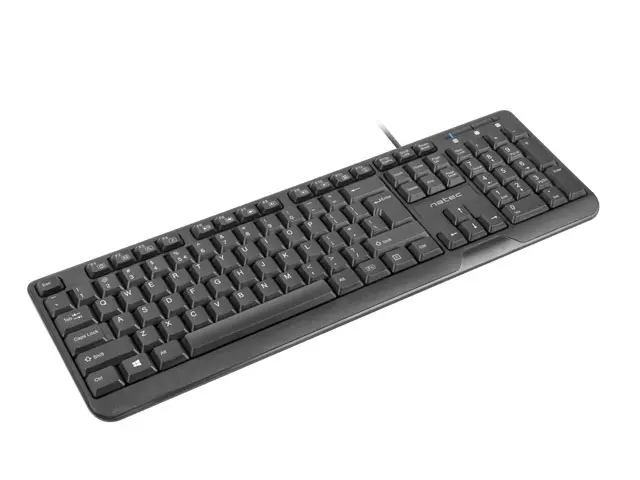 Клавиатура, Natec Keyboard Trout US Layout Slim, Black - image 1