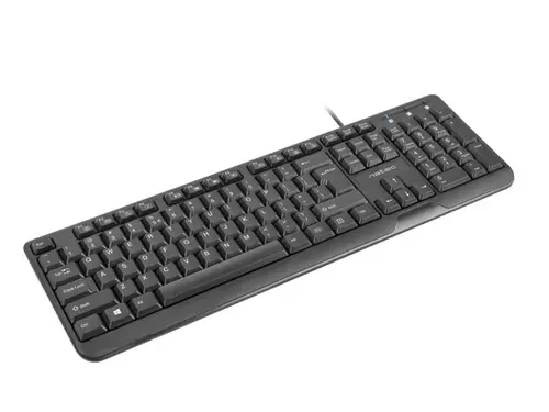 Клавиатура, Natec Keyboard Trout US Layout Slim, Black - image 1