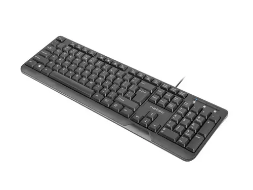 Клавиатура, Natec Keyboard Trout US Layout Slim, Black - image 2